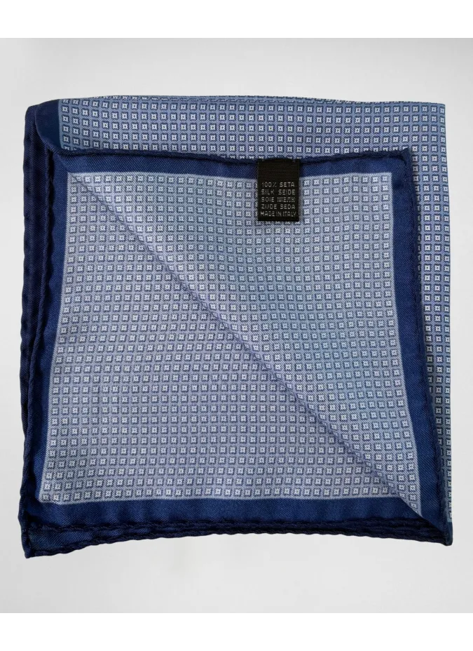 Silk Pocket Square with Pattern| JOHN TWEED TAILORED