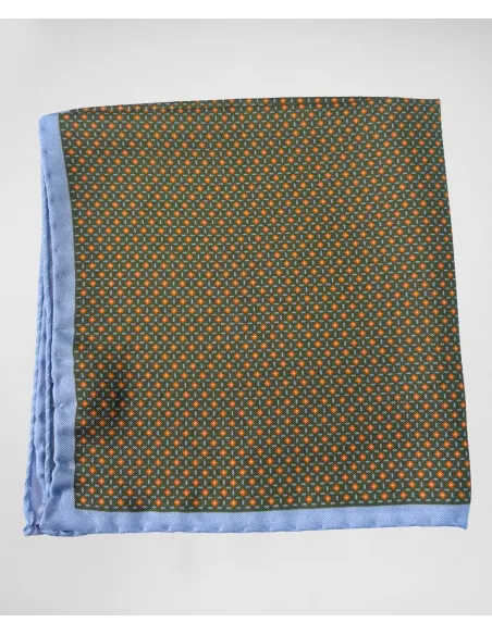 Silk Pocket Square with Pattern| JOHN TWEED TAILORED