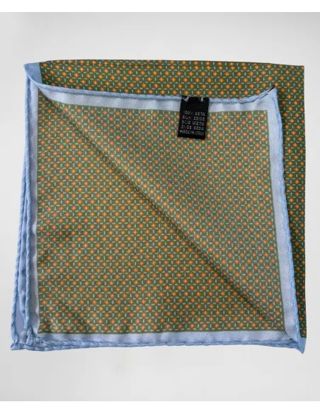 Lenço de Bolso de Seda com Padrão| JOHN TWEED TAILORED