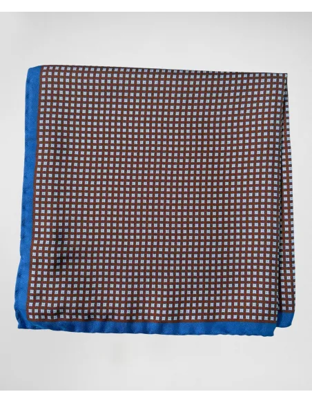 Silk Pocket Square with Pattern| JOHN TWEED TAILORED