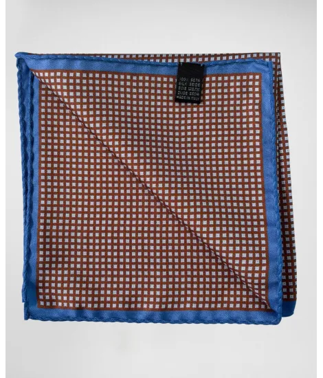 Silk Pocket Square with Pattern| JOHN TWEED TAILORED 2