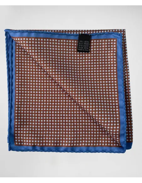 Silk Pocket Square with Pattern| JOHN TWEED TAILORED