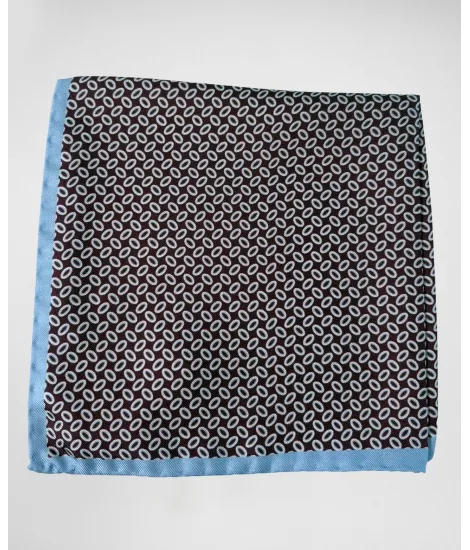 Silk Pocket Square with Pattern| JOHN TWEED TAILORED