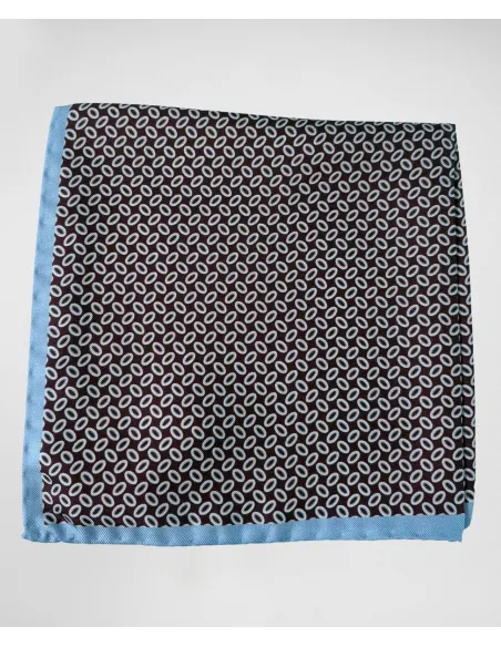 Silk Pocket Square with Pattern| JOHN TWEED TAILORED