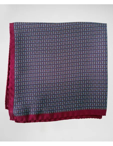 Silk Pocket Square with Pattern| JOHN TWEED TAILORED