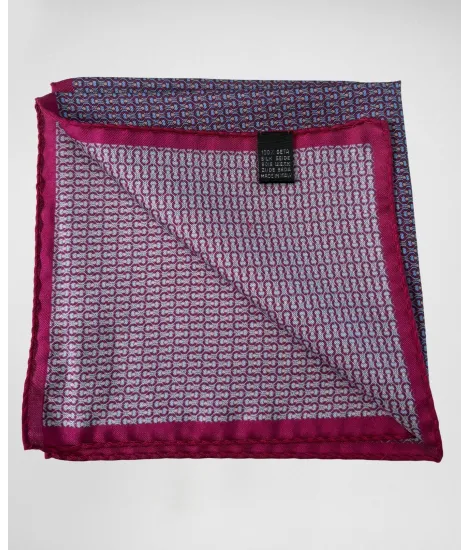 Silk Pocket Square with Pattern| JOHN TWEED TAILORED 2