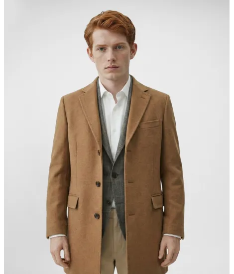 Sobretudo Lã/Mohair Camel | John Tweed Tailored