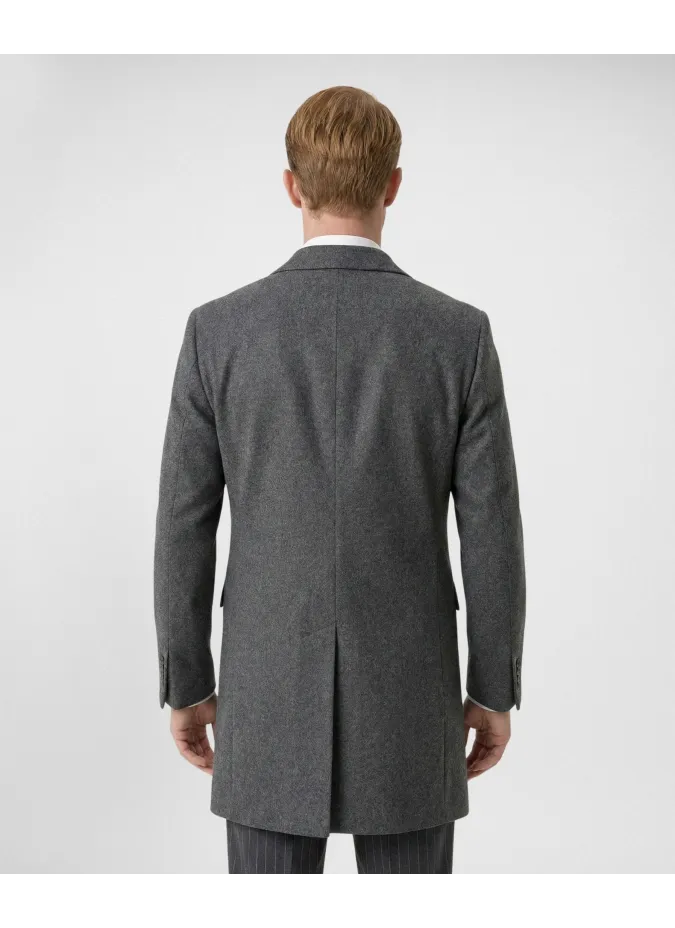 Abrigo Gris 100% Cachemir | Abrigos Invierno Piel | JOHN TWEED