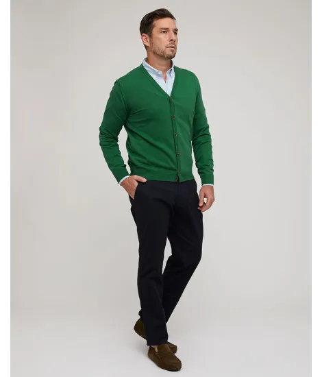 Cárdigan Hombre Verde