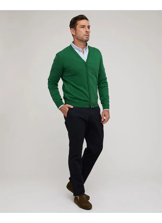 Cárdigan Hombre Verde