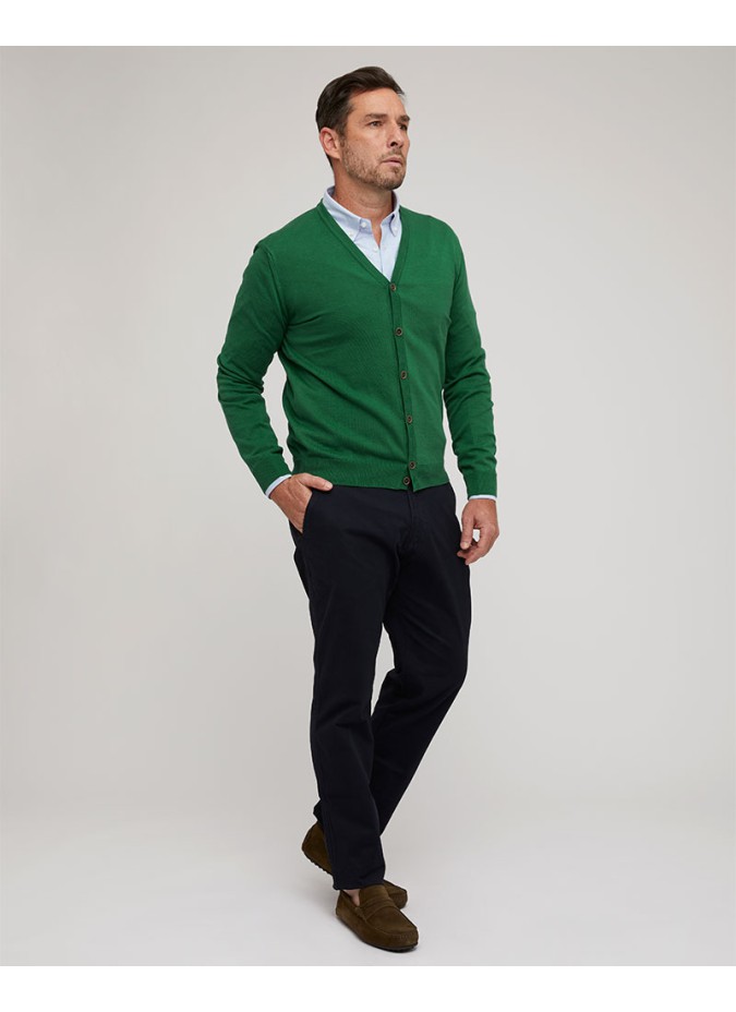Cárdigan Hombre Verde
