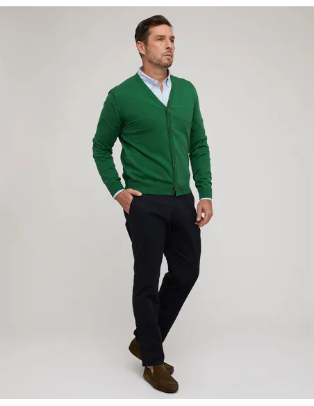 Cárdigan Hombre Verde