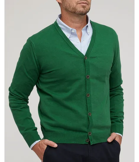 Cárdigan Hombre Verde 2
