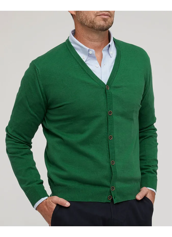 Cárdigan Hombre Verde