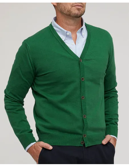Cárdigan Hombre Verde