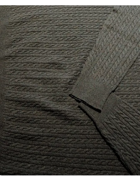 Polo con Cremallera Verde Seco| JOHN TWEED