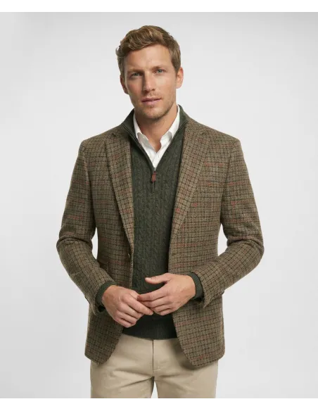 Blazer Xadrez Verde| JOHN TWEED TAILORED