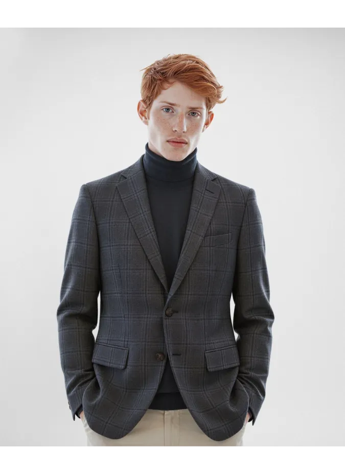 Blazer Príncipe de Gales Verde| JOHN TWEED TAILORED