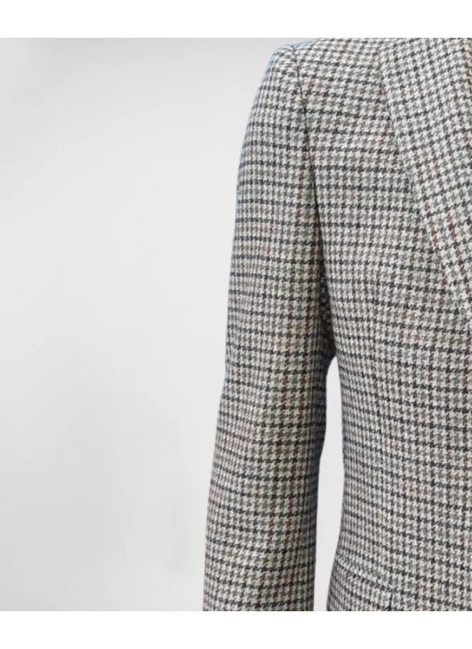 Blazer Pied Poule Camel| JOHN TWEED TAILORED