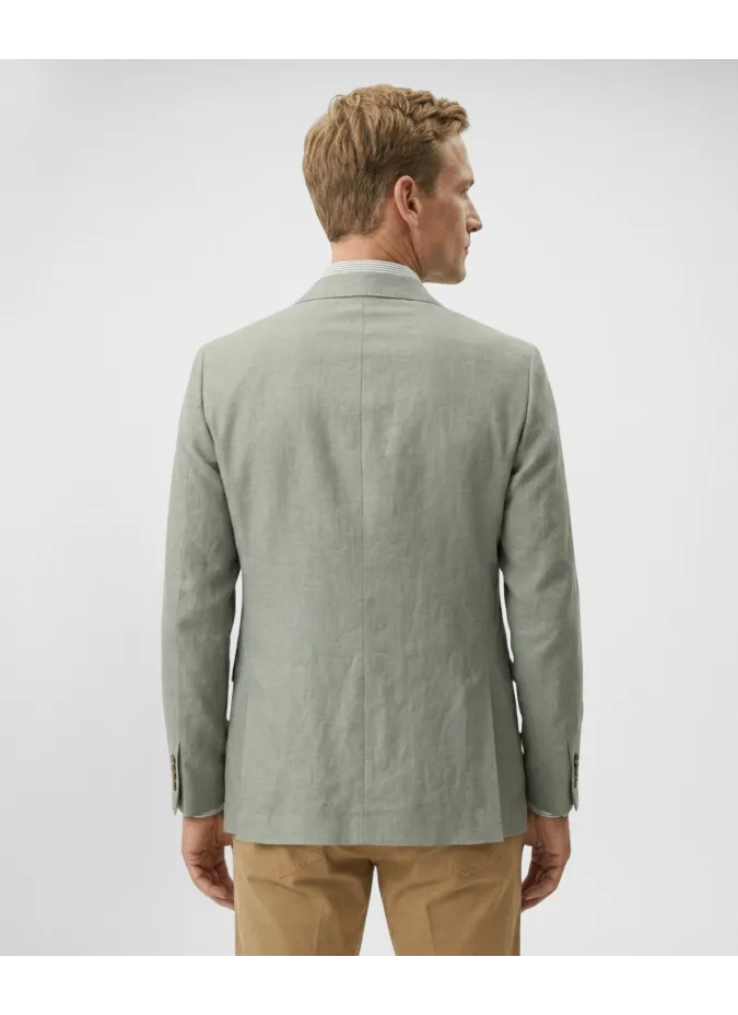 Dusty Green Linen Blazer| JOHN TWEED TAILORED