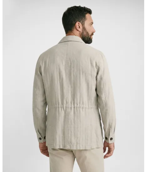 Parka de Linho e Algodão Bege| JOHN TWEED TAILORED 2