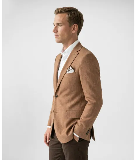 Blazer de Lã Espinha Camel| JOHN TWEED TAILORED 2