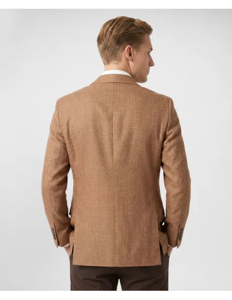 Blazer de Lã Espinha Camel| JOHN TWEED TAILORED