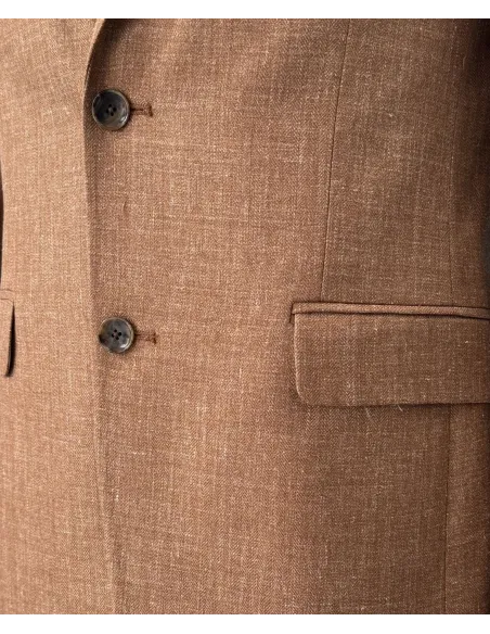 Blazer de Lã Espinha Camel| JOHN TWEED TAILORED