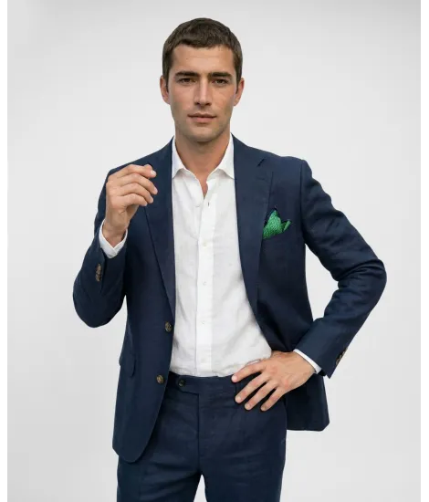 Pantalón de Lino Marino