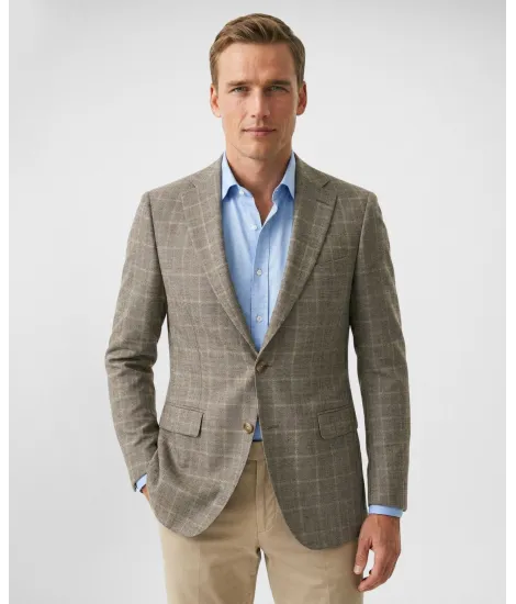 Camel Prince of Wales Blazer| JOHN TWEED TAILORED 2