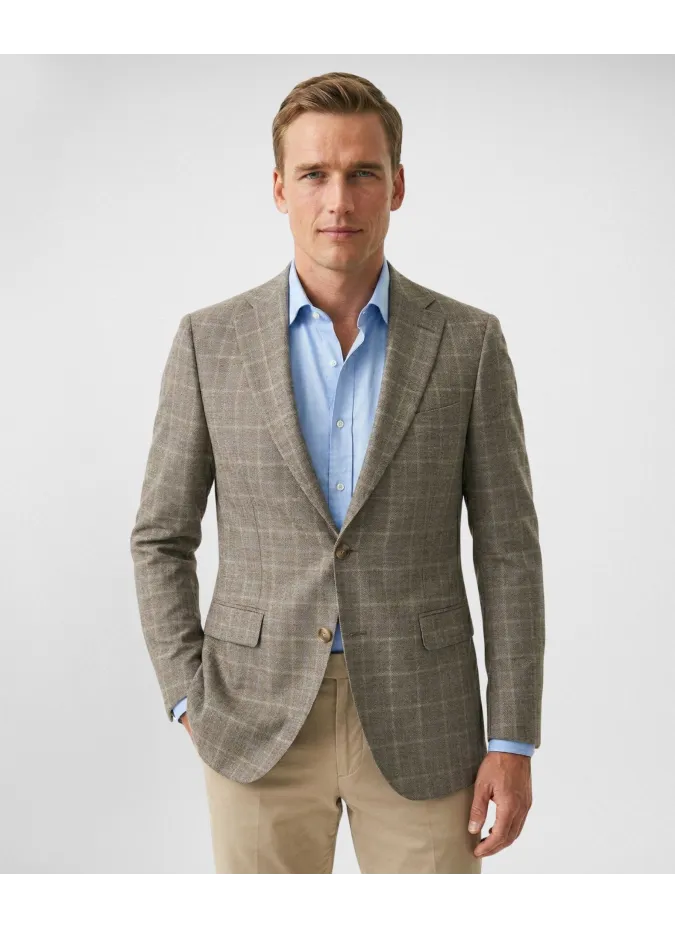 Camel Prince of Wales Blazer| JOHN TWEED TAILORED