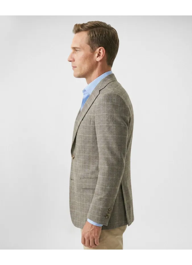 Camel Prince of Wales Blazer| JOHN TWEED TAILORED