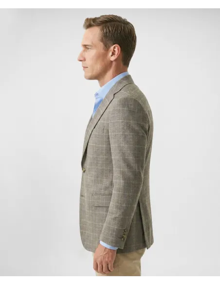 Camel Prince of Wales Blazer| JOHN TWEED TAILORED