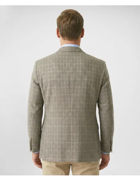 Blazer Príncipe de Gales Camel| JOHN TWEED