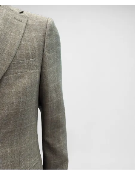 Blazer Príncipe de Gales Camel| JOHN TWEED