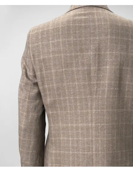 Blazer Príncipe de Gales Camel| JOHN TWEED