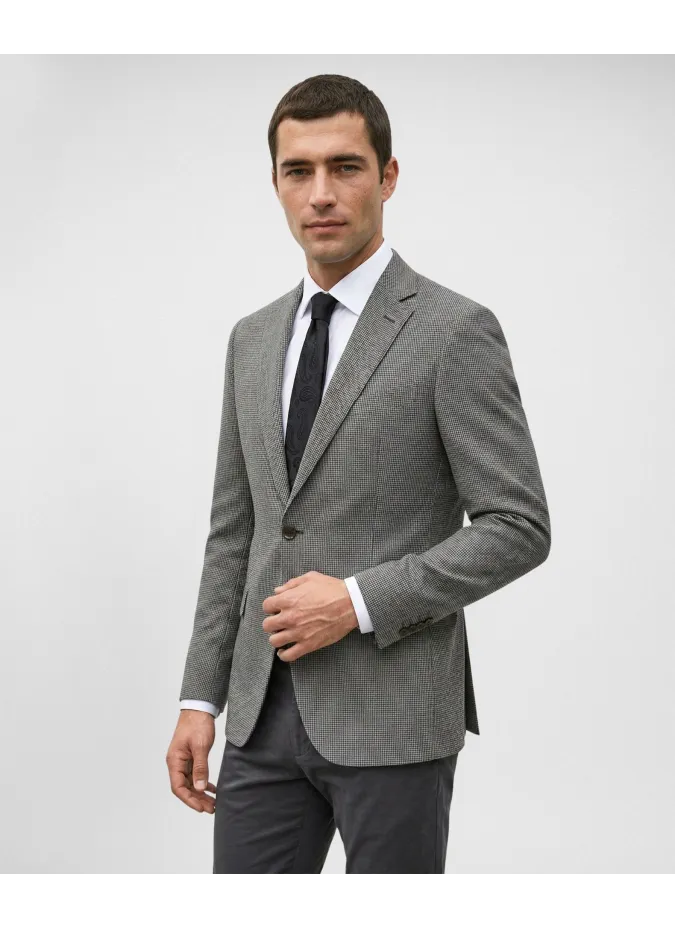 Blazer Pata de Gallo Camel| JOHN TWEED