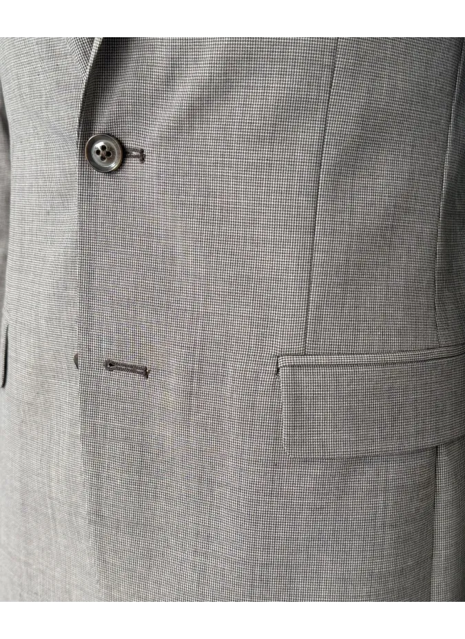 Blazer Pied Poule Camel| JOHN TWEED TAILORED