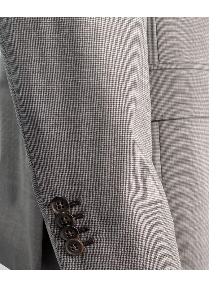 Blazer Pied Poule Camel| JOHN TWEED TAILORED