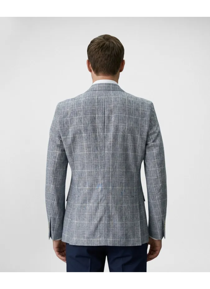 Blazer Príncipe de Gales Azul| JOHN TWEED TAILORED