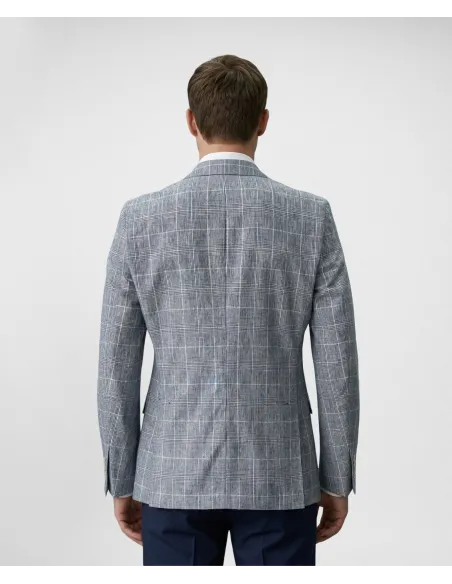 Blue Prince of Wales Blazer| JOHN TWEED TAILORED