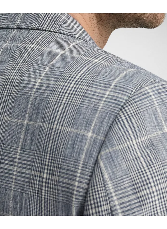 Blazer Príncipe de Gales Azul| JOHN TWEED TAILORED