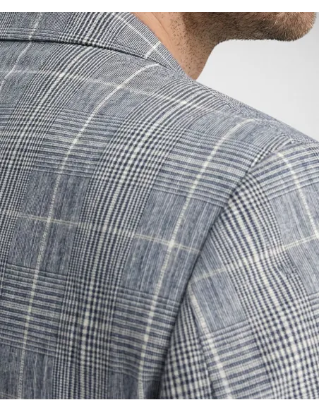 Blazer Príncipe de Gales Azul| JOHN TWEED TAILORED