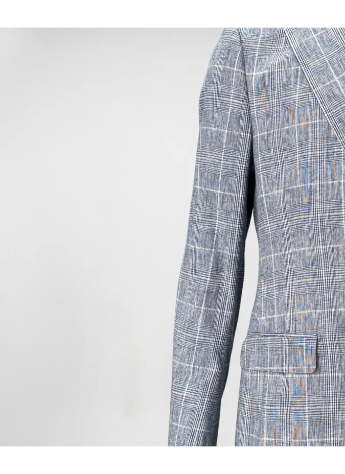 Blue Prince of Wales Blazer| JOHN TWEED TAILORED
