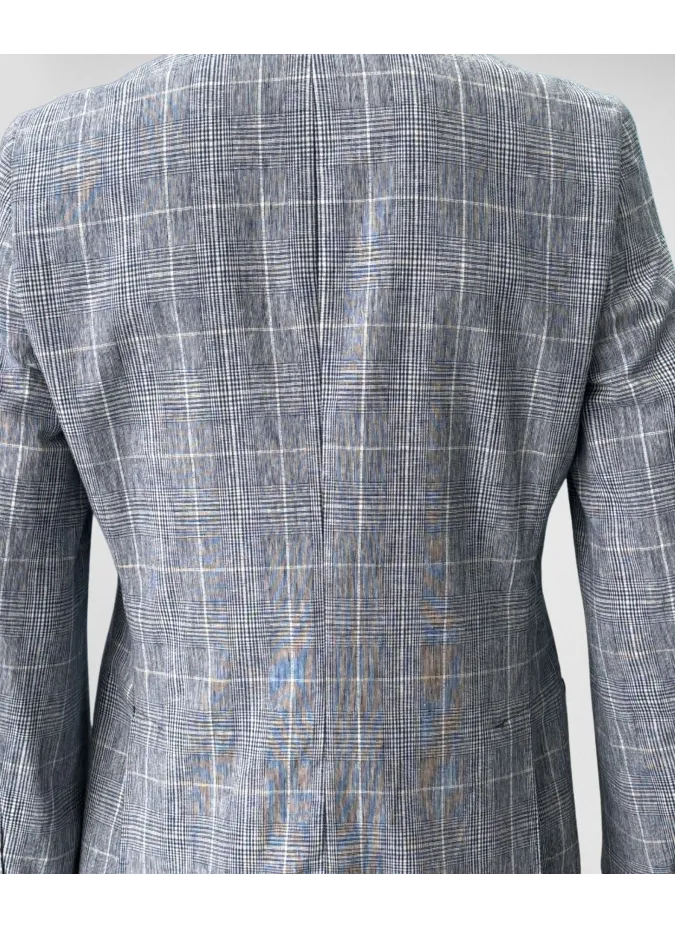 Blue Prince of Wales Blazer| JOHN TWEED TAILORED