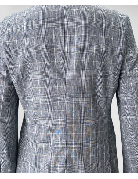 Blazer Príncipe de Gales Azul| JOHN TWEED TAILORED