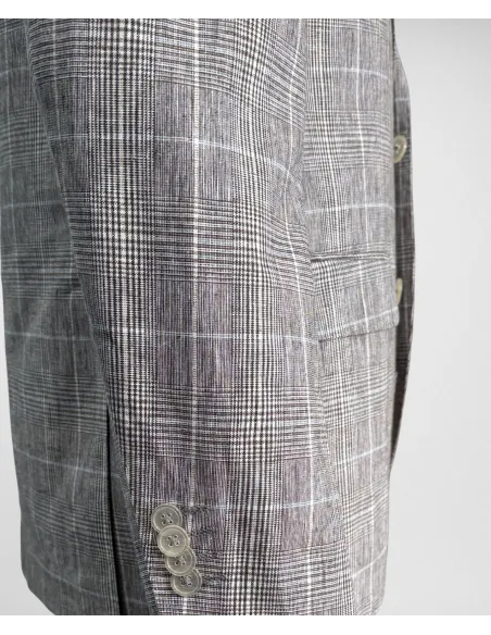 Brown Prince of Wales Blazer| JOHN TWEED TAILORED
