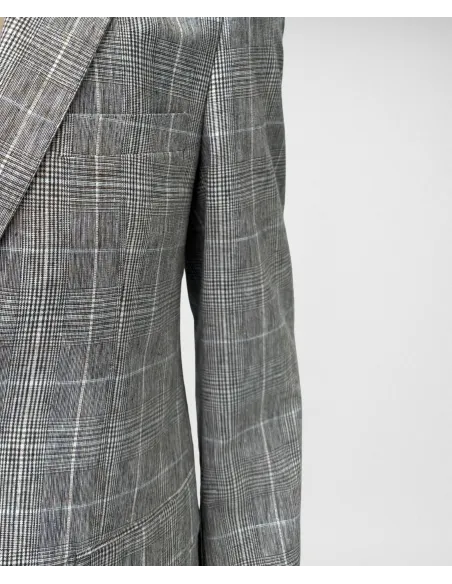 Brown Prince of Wales Blazer| JOHN TWEED TAILORED