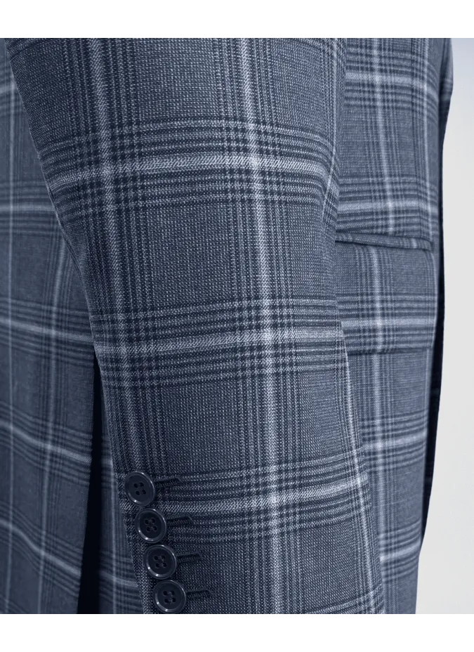 Americana Lino Azul | Blazers para Hombre | JOHN TWEED