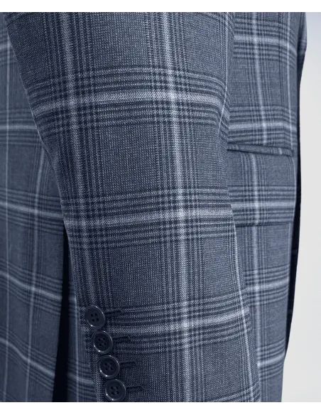 Americana Lino Azul | Blazers para Hombre | JOHN TWEED